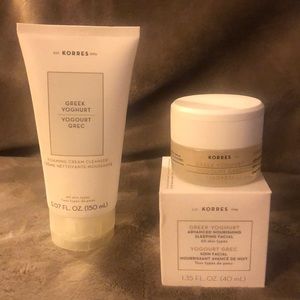 Advanced sleeping facial cream and yogurt cream cleanser